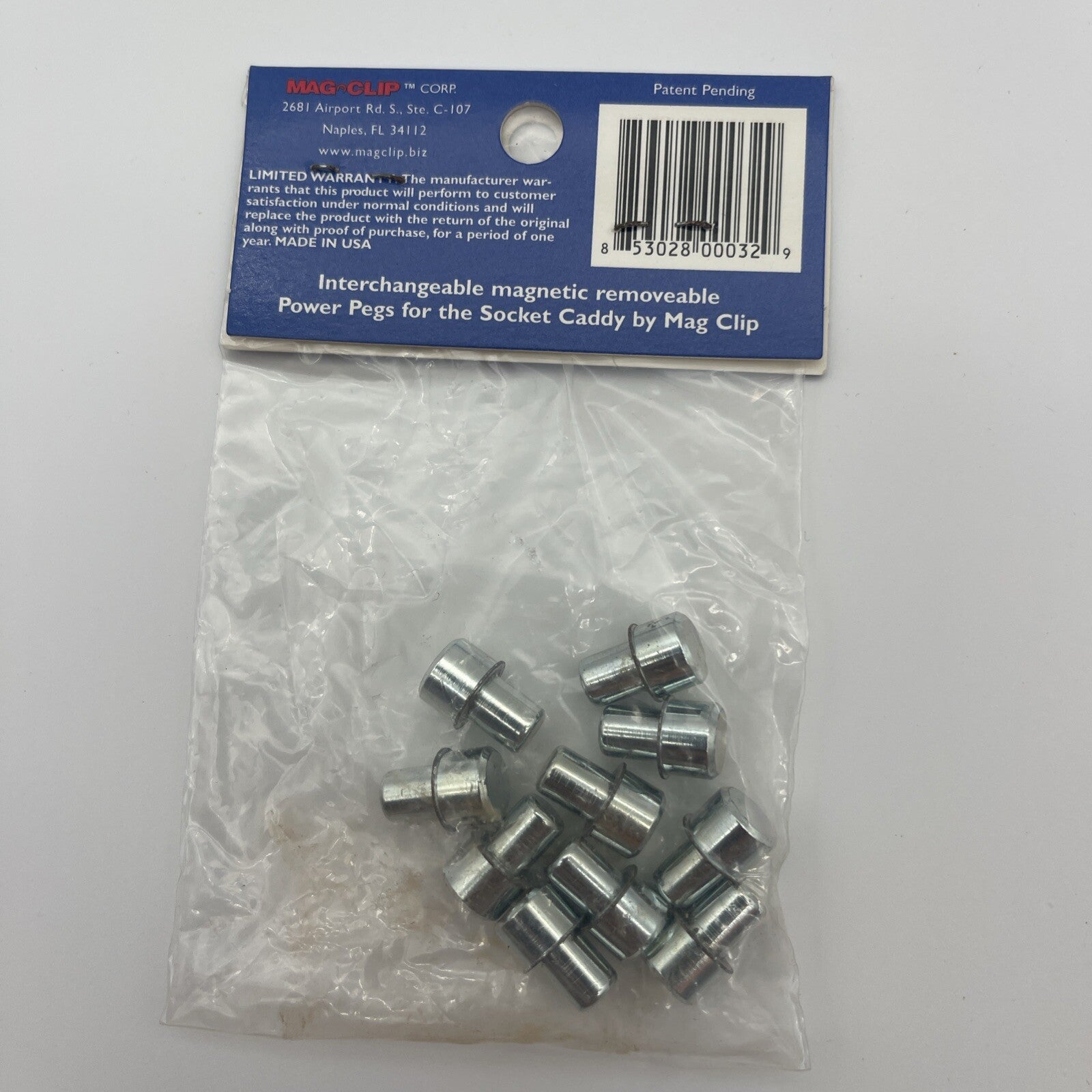Magclip 1/4" power pegs, 10 pack