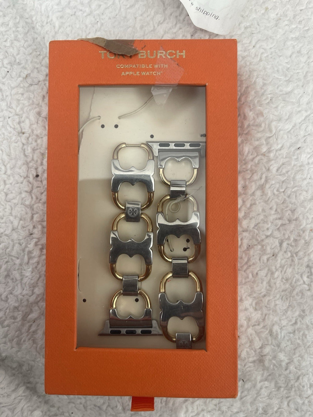 Tory Burch  The Miller Two-Tone Stainless Steel Link Bracelet For Apple Watch