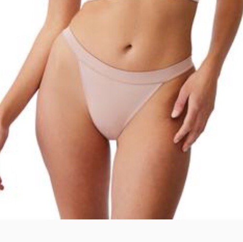 COTTON ON Women's Seamless Tanga Brasiliano Brief Beige Small 