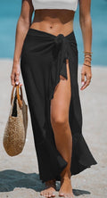 CUPSHE Black Side Tie Midi Sarong - One Size F