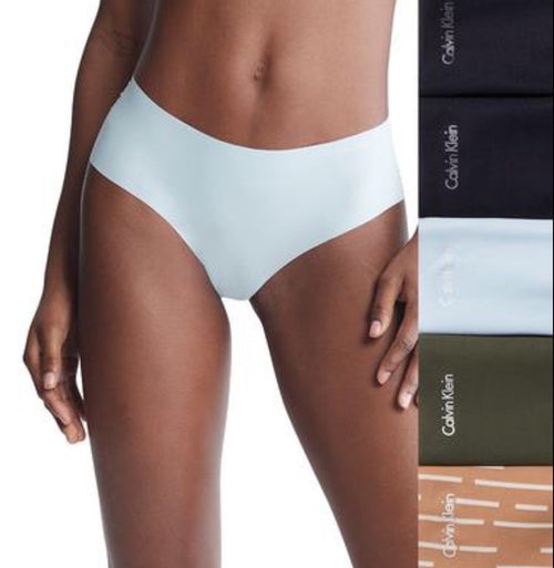 Calvin Klein Underwear Womens Medium Multicolor Microfiber Invisibles Hipster