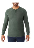 Member’s Mark, Men’s Long Sleeve Thermal Henley, NWT, Size X-Large, Midnight Gre