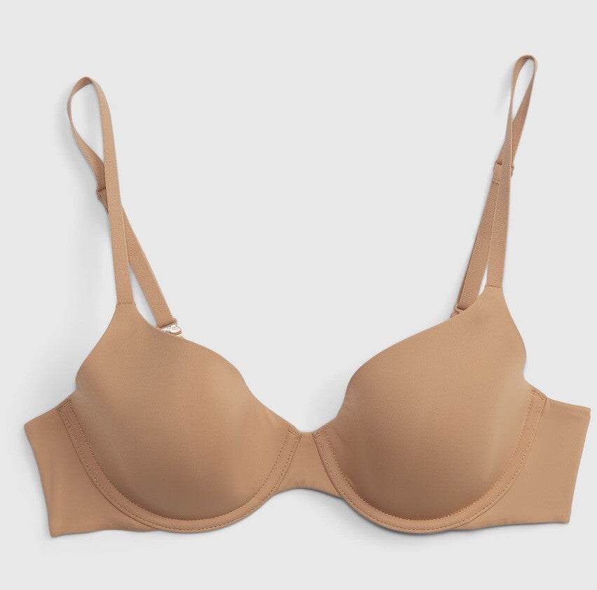 GapBody Everyday T-shirt Bra 34D Maubey Brown