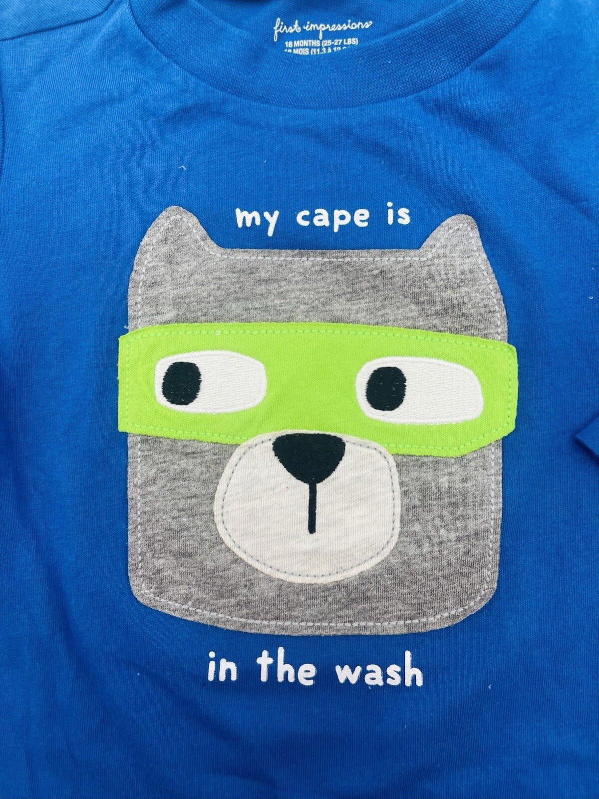 FIRST IMPRESSIONS Baby Boys Graphics T-Shirt Blue 6-9