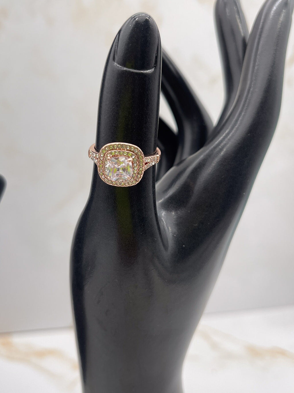 Charter Club Rose Gold-Tone Cubic Zirconia Ring - Rose Gold Tone - Size 7