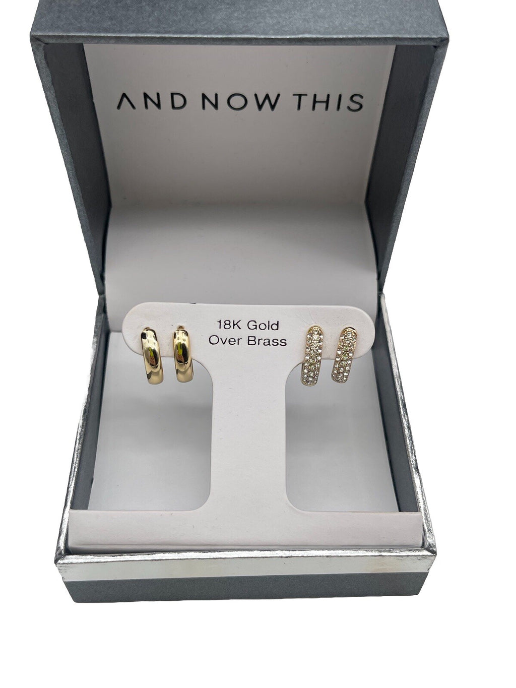 And Now This 18k Gold Over Brass Earrings 