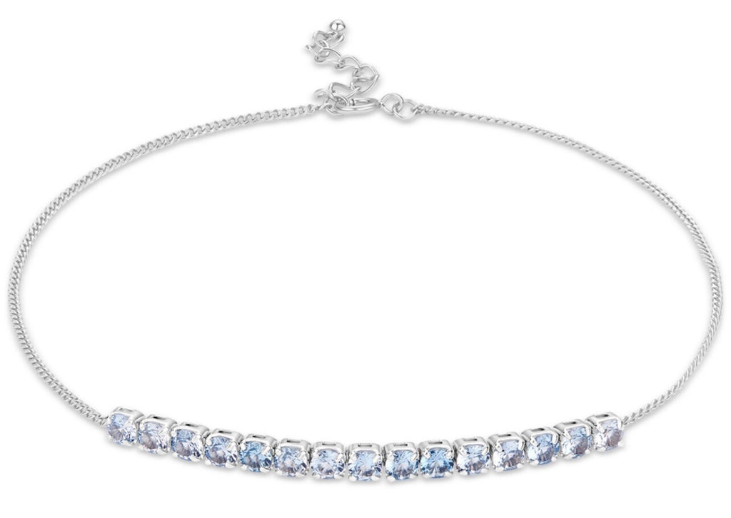 Giani Bernini Cubic Zirconia Sterling Silver Anklet 