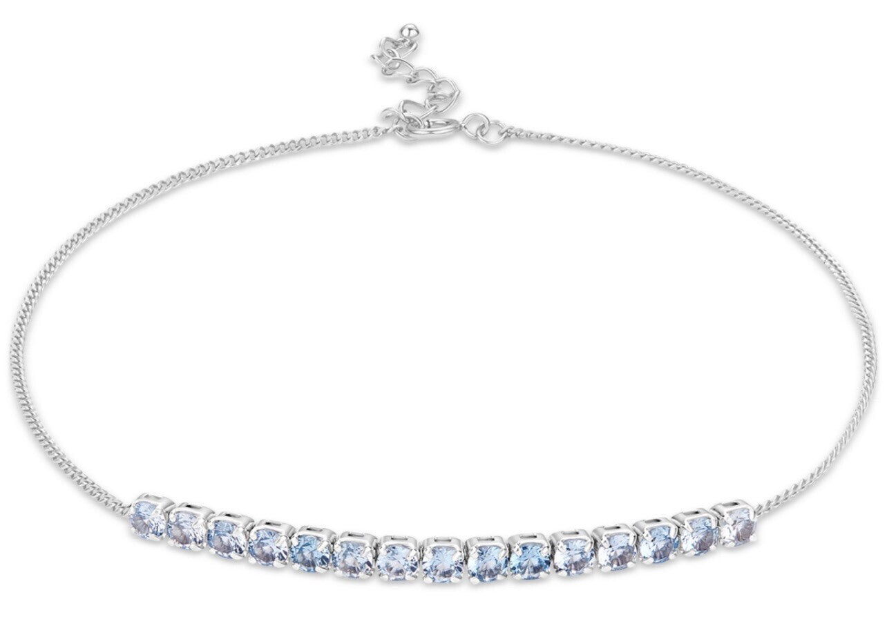 Giani Bernini Cubic Zirconia Sterling Silver Anklet 