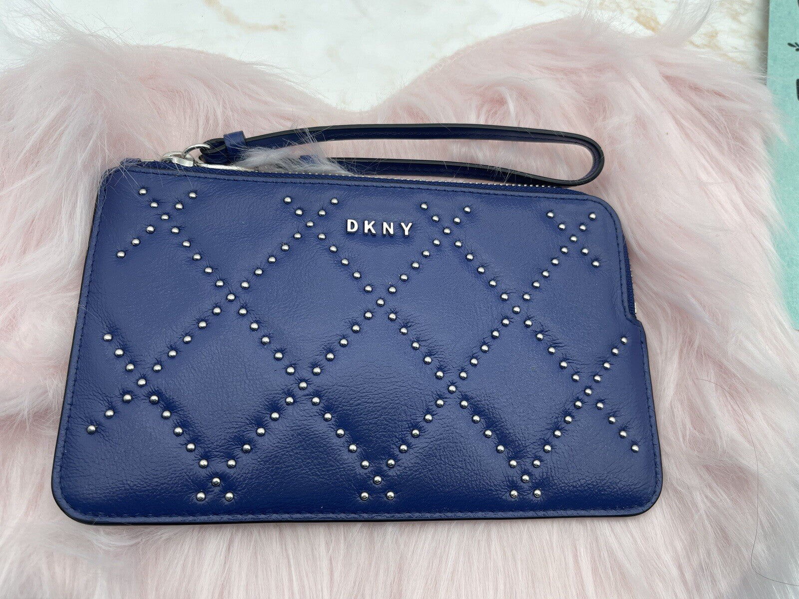 Dkny Sofia Organizer Wristlet, Blue