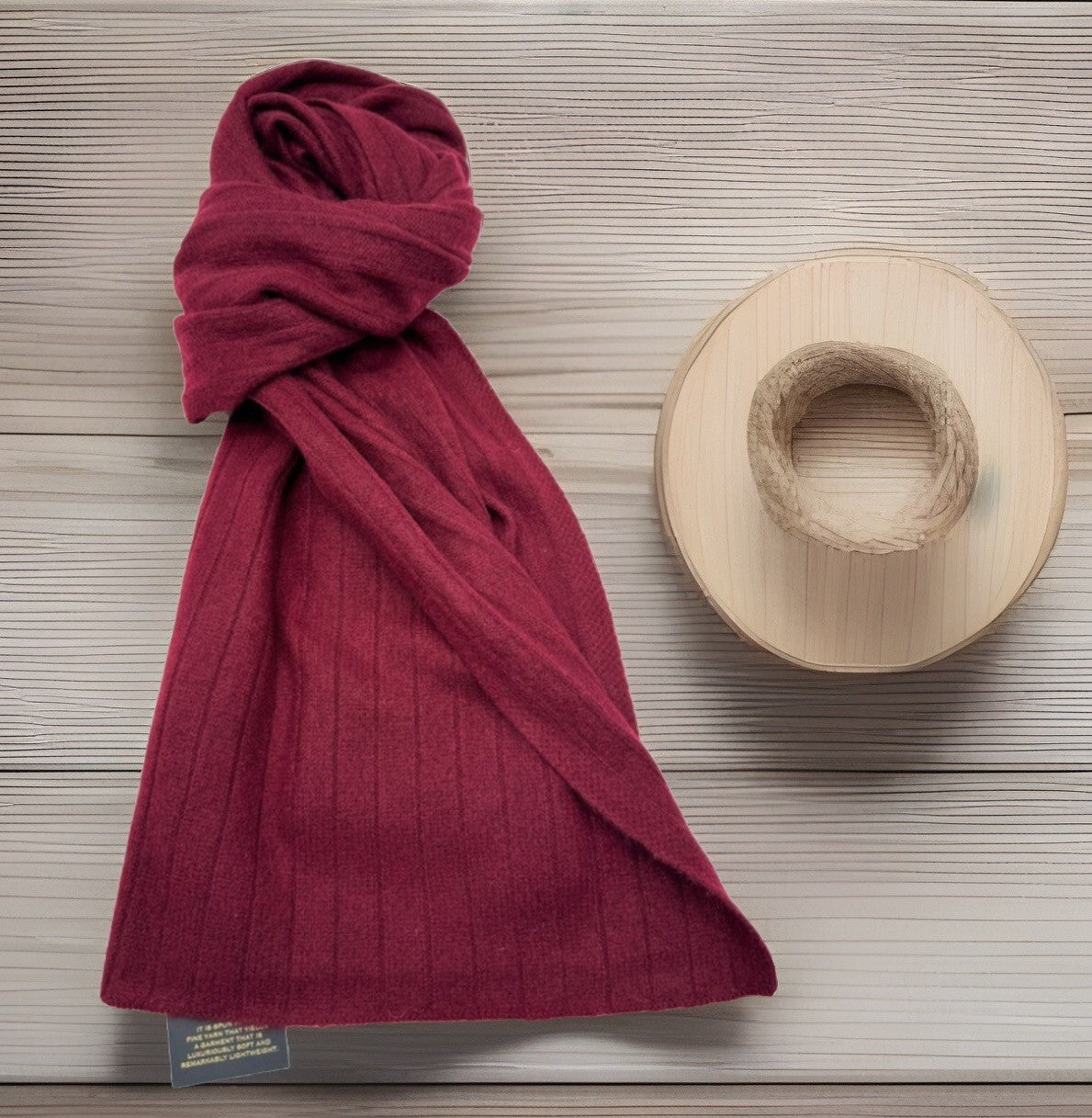 Charter Club Ribbed 100% Cashmere Scarf Women's One Size Crantini