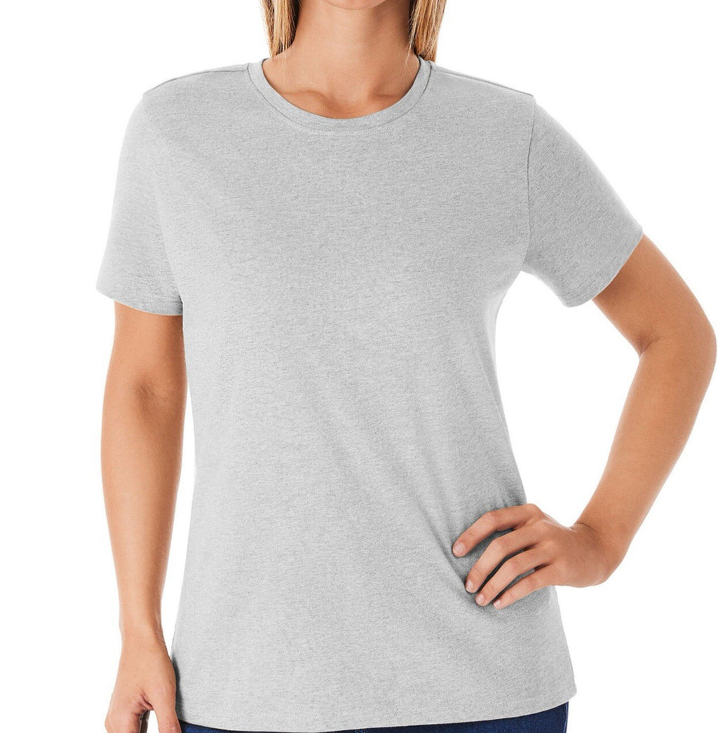 Members Mark Women's Essential Short Sleeve Relaxed Fit Crewneck Tee Size L