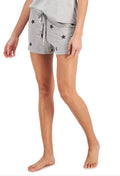 Jenni Gray Super Soft Star Printed Pajama Pull On Drawstring Shorts Size L