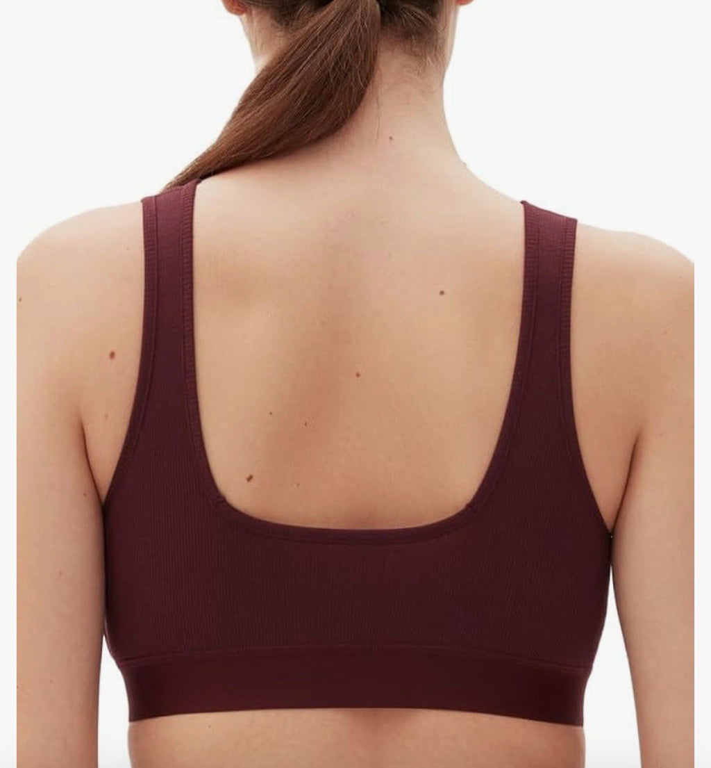 Gap Women's Logo Comfort Square-Neck Bralette GPW01052 - Windsor Wine Size M