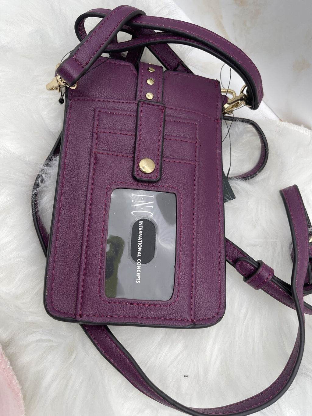Inc International Concepts Convertible Crossbody Bag One Size Aubergine