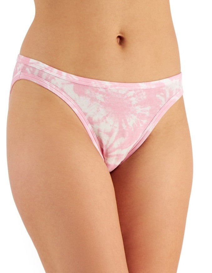 Jenni Women's Bikini Underwear L Tiedye Pink 