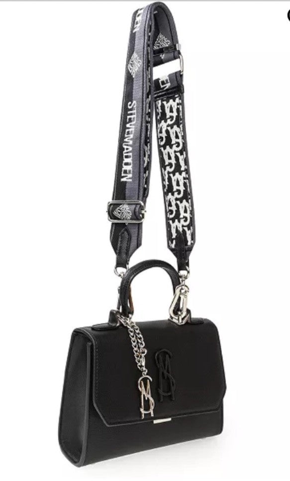 Steve Madden Lattuca Logo Plaque Small Top Handle Crossbody Bag