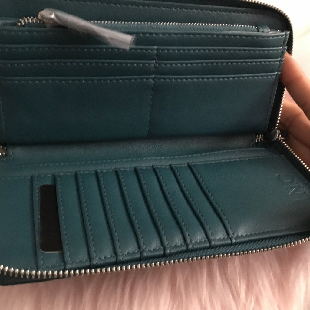 I.N.C. International Concepts Hazell Zip Around Wristlet Gulf Coast 