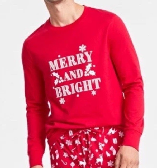 Family Pajamas Shirt Women’s Merry & Bright S