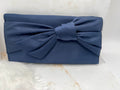 Inc International Party/evening Hand Bag One Size Satin Navy