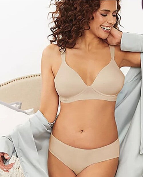 Bali Women's Comfort Revolution Ultimate Wire-Free Support T-Shirt Bra -Small
