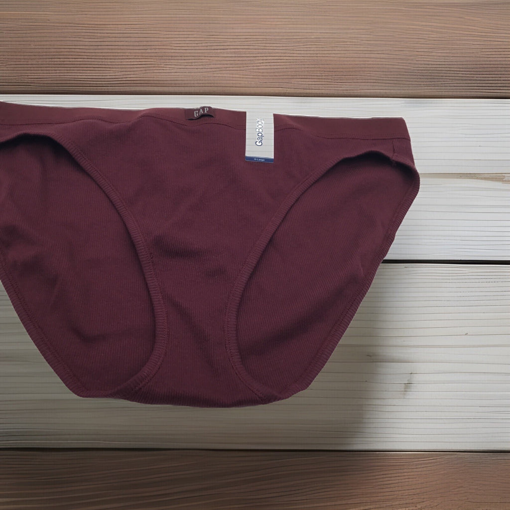 GAP GapBody Women's Logo Comfort Bikini Underwear GPW01075 Red Wine XL