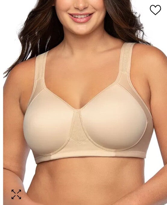 Vanity Fair Full-Figure Wireless Sports Bra 71500 - Damask Neutral (Nude 5) 38C