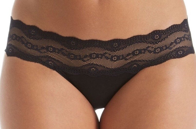 NEW Wacoal sm Vivid Encounter Lace Bikini  Black Small