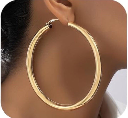 Bold Elements Large Hoops 