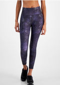 Ideology Women's 7/8 side pocket legging, Midnight foil  Medium 