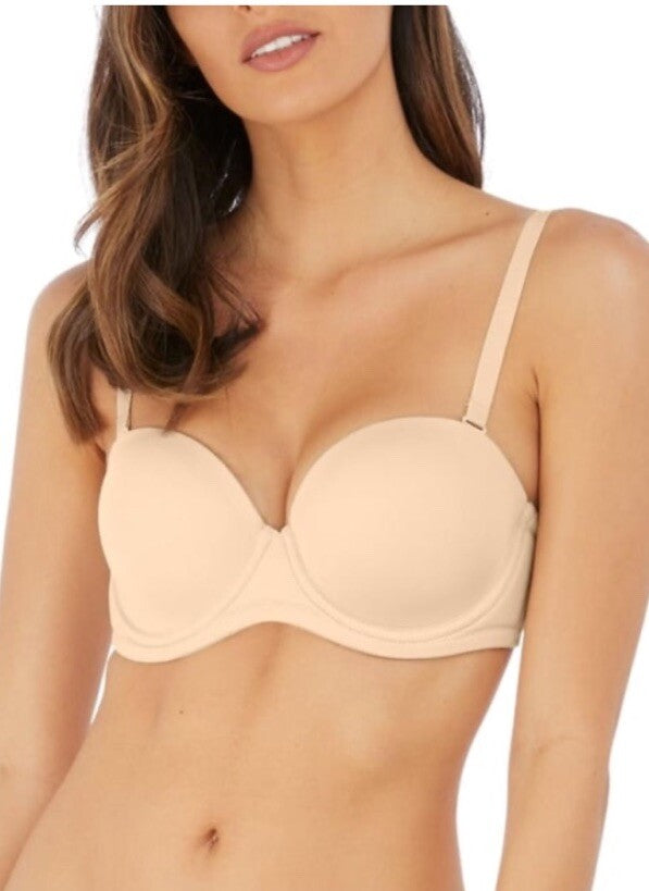WACOAL 854119 RED CARPET FULL BUSTED STRAPLESS BRUSH/TAN NUDE BRA SIZE 42DDD