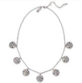 I.N.C. International Concepts Silver-Tone Crystal Disco Ball  Necklace 17”+3