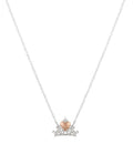 Disney Princess Crown Necklace 14k Gold Flash Plated 