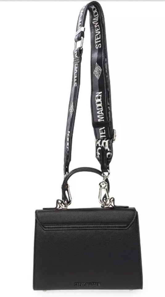 Steve Madden Lattuca Logo Plaque Small Top Handle Crossbody Bag