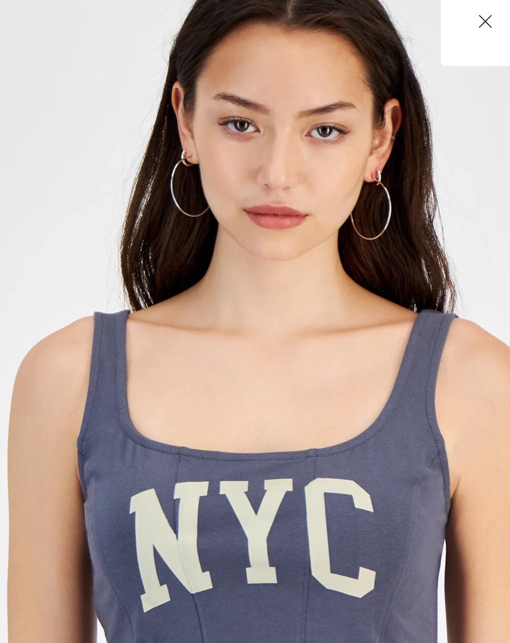 Grayson Threads, the Label Juniors' Cropped Nyc Graphic Top - Gray Size XS