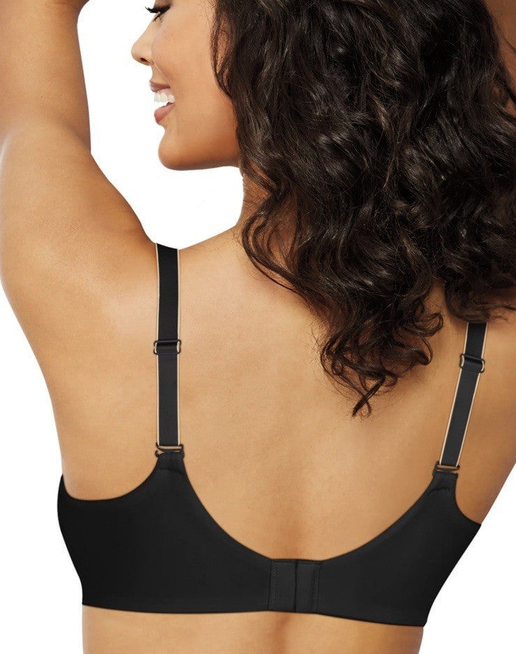 Bali® Passion For Comfort Back Smoothing Underwire Bra DF0082 Black Lace 38DD