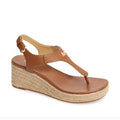 MICHAEL Michael Kors Laney Thong Espadrille Wedge Sandals Luggage 7.5