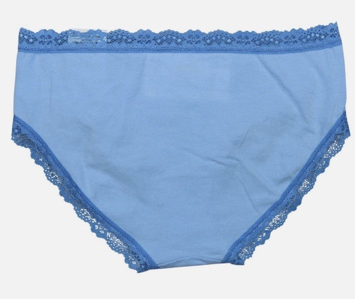 Jenni Women’s Lace Trim Hipster Underwear Pale Blue XL