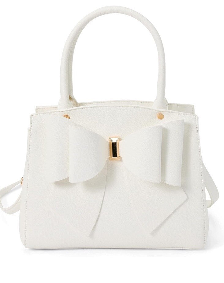 Like Dreams Elegant Vegan Leather Crossbody Bag White - Poppy Easter 