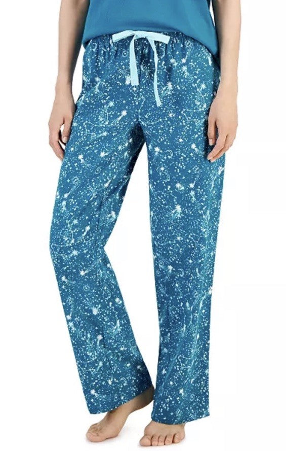 Jenni Women's Cotton Printed Drawstring Pajama Pants Disty Shooting XXL