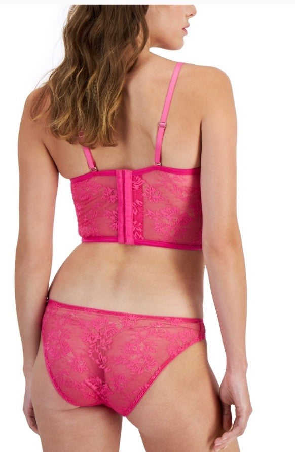 I.n.c. International Concepts Women's Embellished Lace Bustier, Divine Berry, M