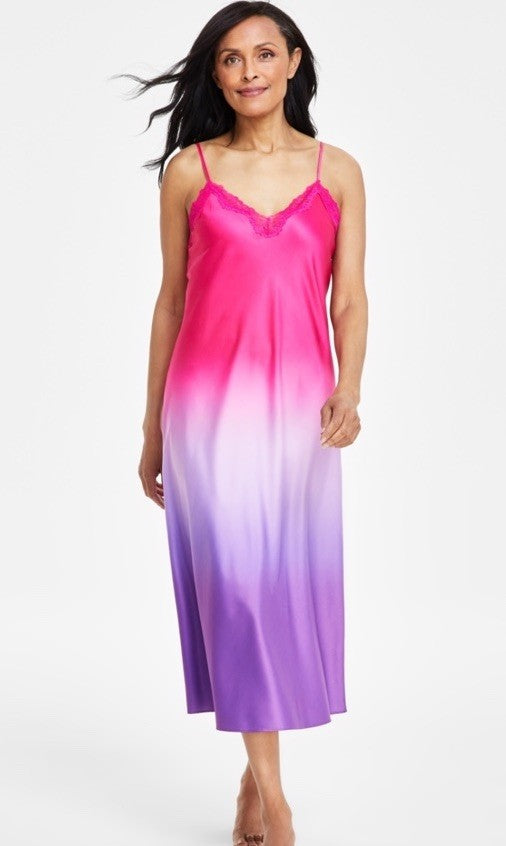 I.N.C. International Concepts Women's Lace-Trim Nightgown Spring Ombré S