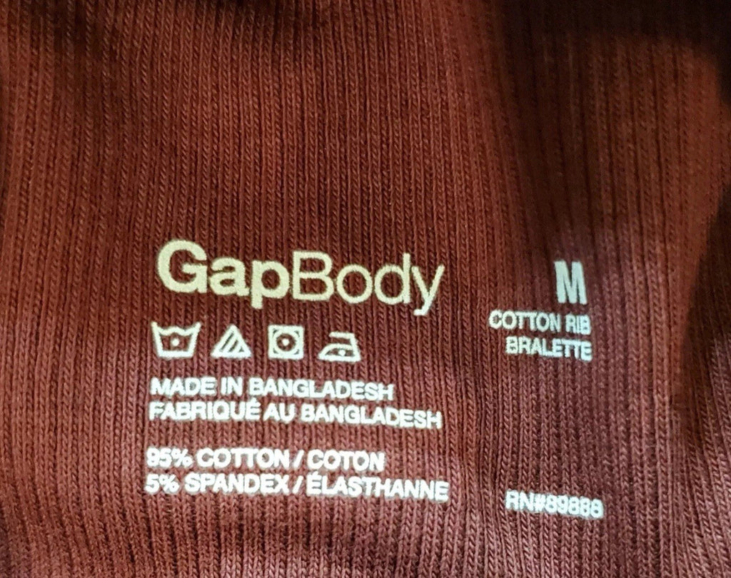 Gap Women's Logo Comfort Square-Neck Bralette GPW01052 - Windsor Wine Size M