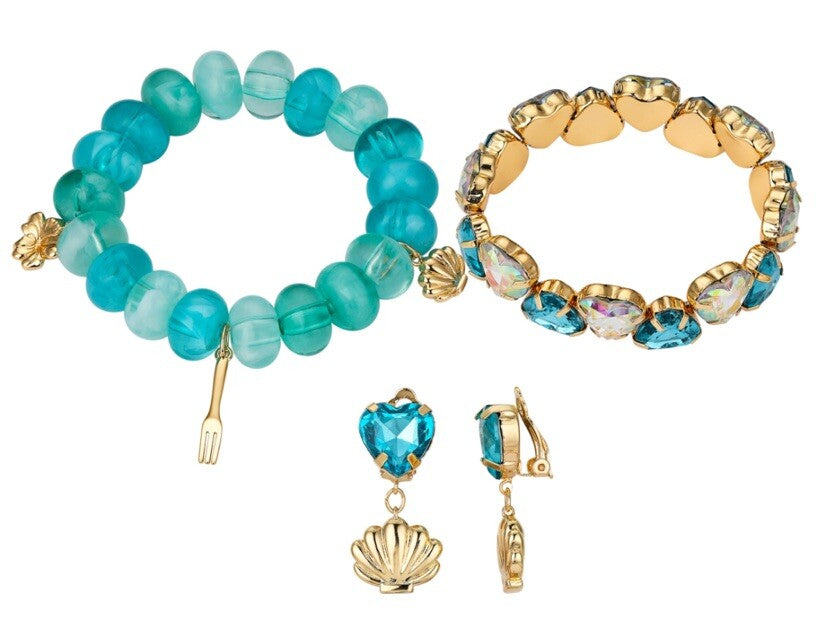 Disney Kid's Princess The Little Mermaid Gold-Tone Shell 
