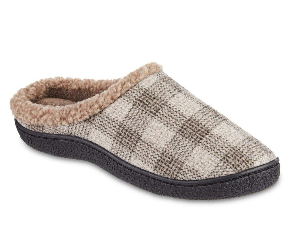 Isotoner Memory Foam Slippers Eco Comfort Dark Chocolate MD XL 11-12