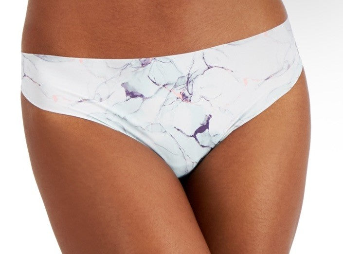 Alfani Women's Laser-Cut Thong Underwear Marble Large 