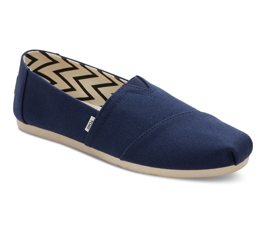 Women's Toms Alpargata Navy Size 6.5 Recycled Cotton Canvas  100% Original Brand