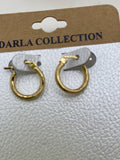 Darla Collection 18k Gold Over Sterling Silver Hoop Earrings 