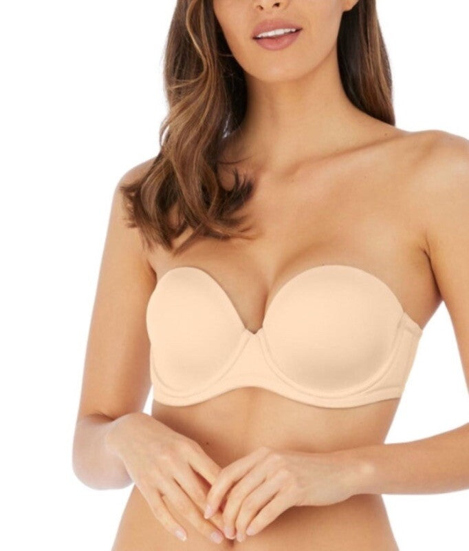 WACOAL 854119 RED CARPET FULL BUSTED STRAPLESS BRUSH/TAN NUDE BRA SIZE 42DDD