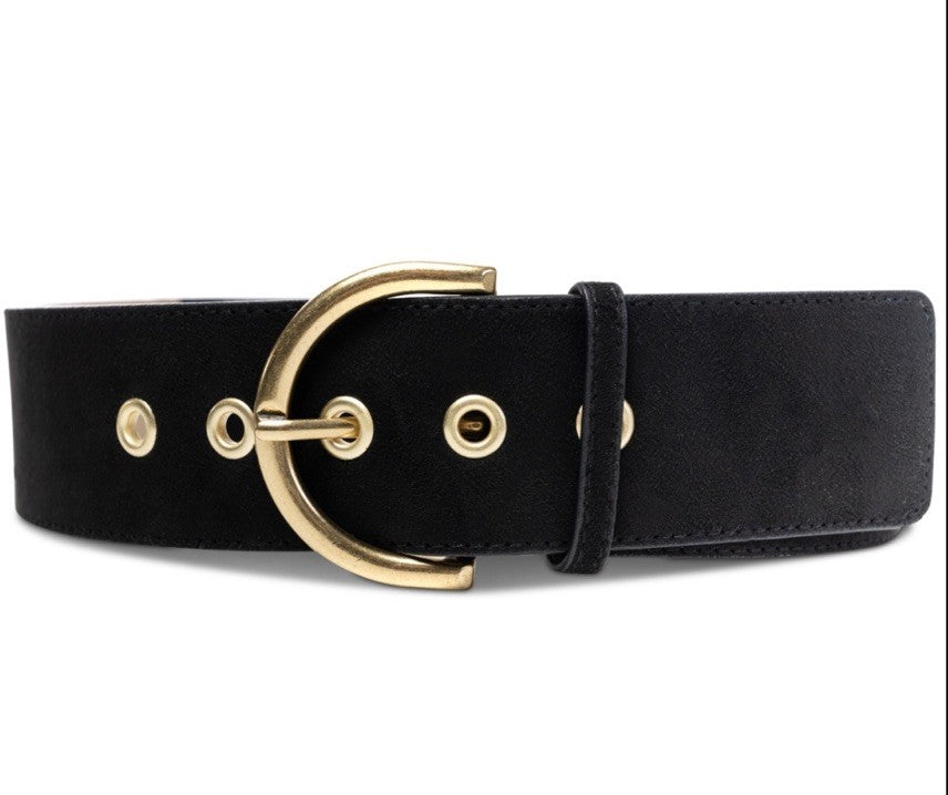 Style & Co Women's Faux-Suede Stretch Belt,  S/M Black