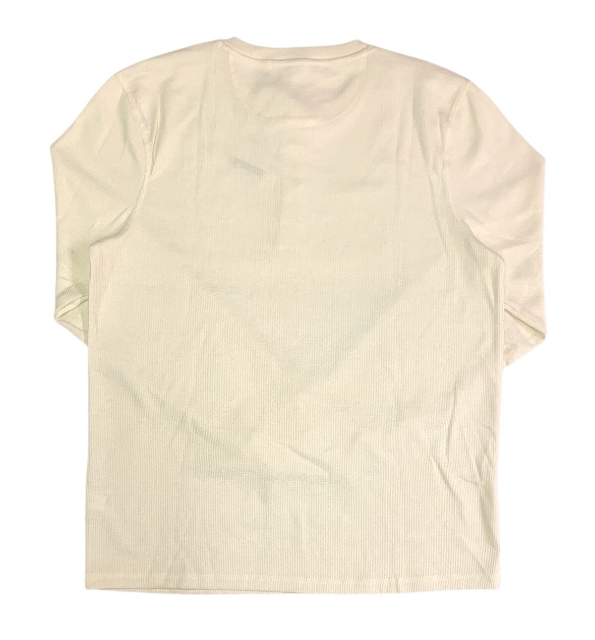 Thermal Henley Classic Fit Waffle Knit Fabric Small